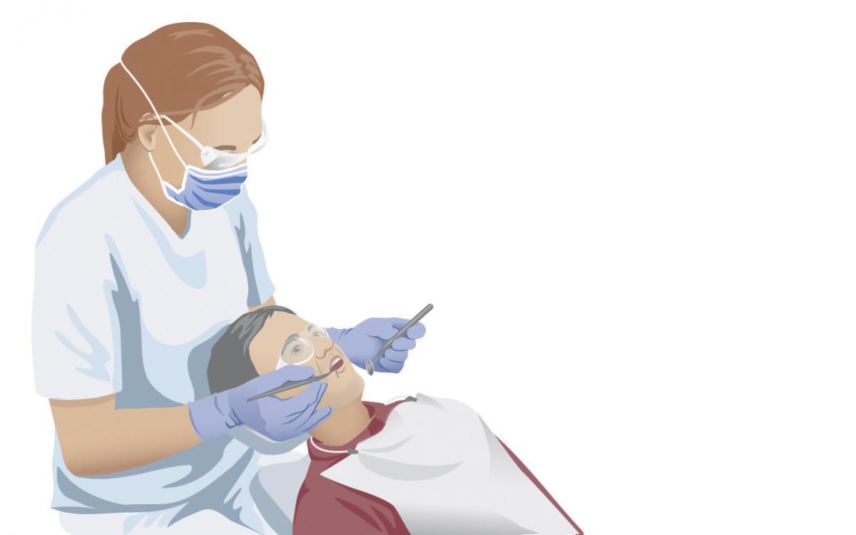 Regelmässige Kontrolle beim Zahnarzt